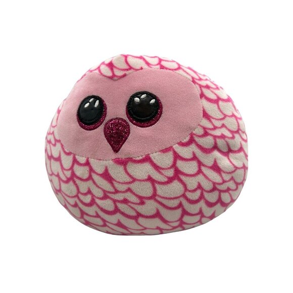 TY SQUISH-A-BOOS Pillow Plush Pinky Owl 8" Lovey Soft Squish 2021 - Picture 3 of 6